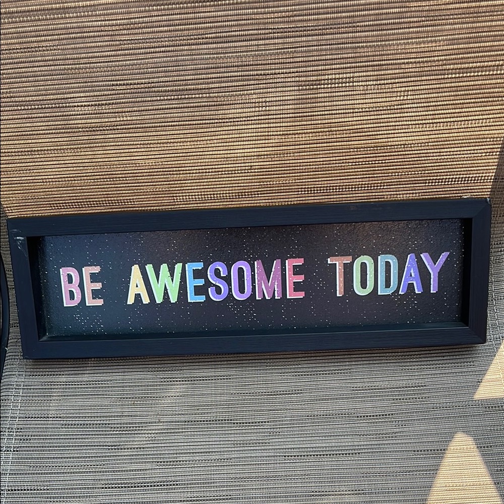 Motivational Wall Art with Colorful Text